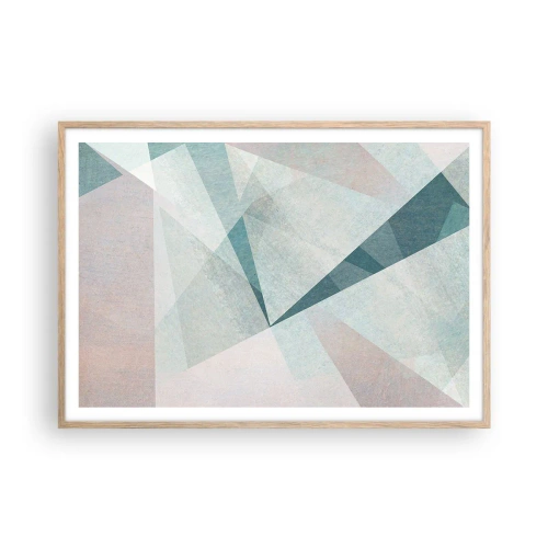 Plakat w ramie jasny dąb - Spokojnie choć dynamicznie - 100x70 cm