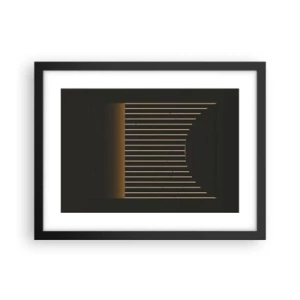Plakat w czarnej ramie - Zbadać ciemność - 40x30 cm