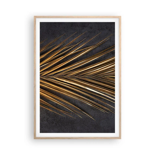 Plakat w ramie jasny dąb - Złoto tropików - 70x100 cm