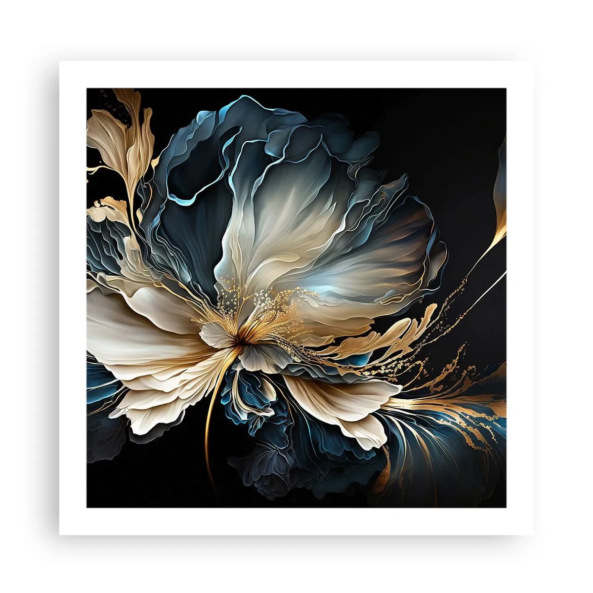 Plakat - Baśniowy kwiat paproci - 60x60 cm