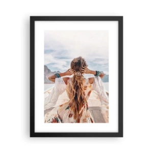 Plakat w czarnej ramie - W drodze ku szczęściu - 30x40 cm