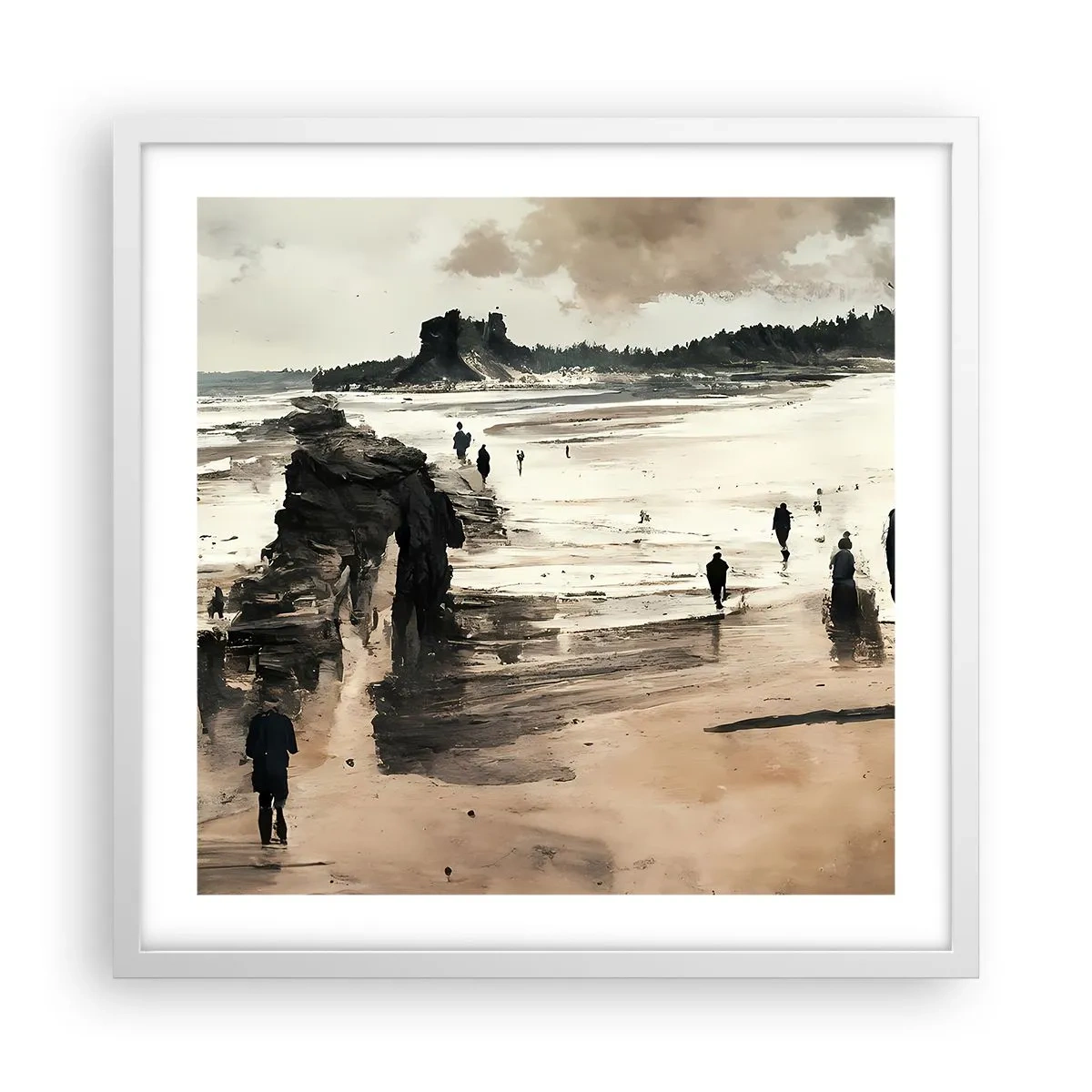 Plakat w białej ramie - Przywołani - 50x50 cm