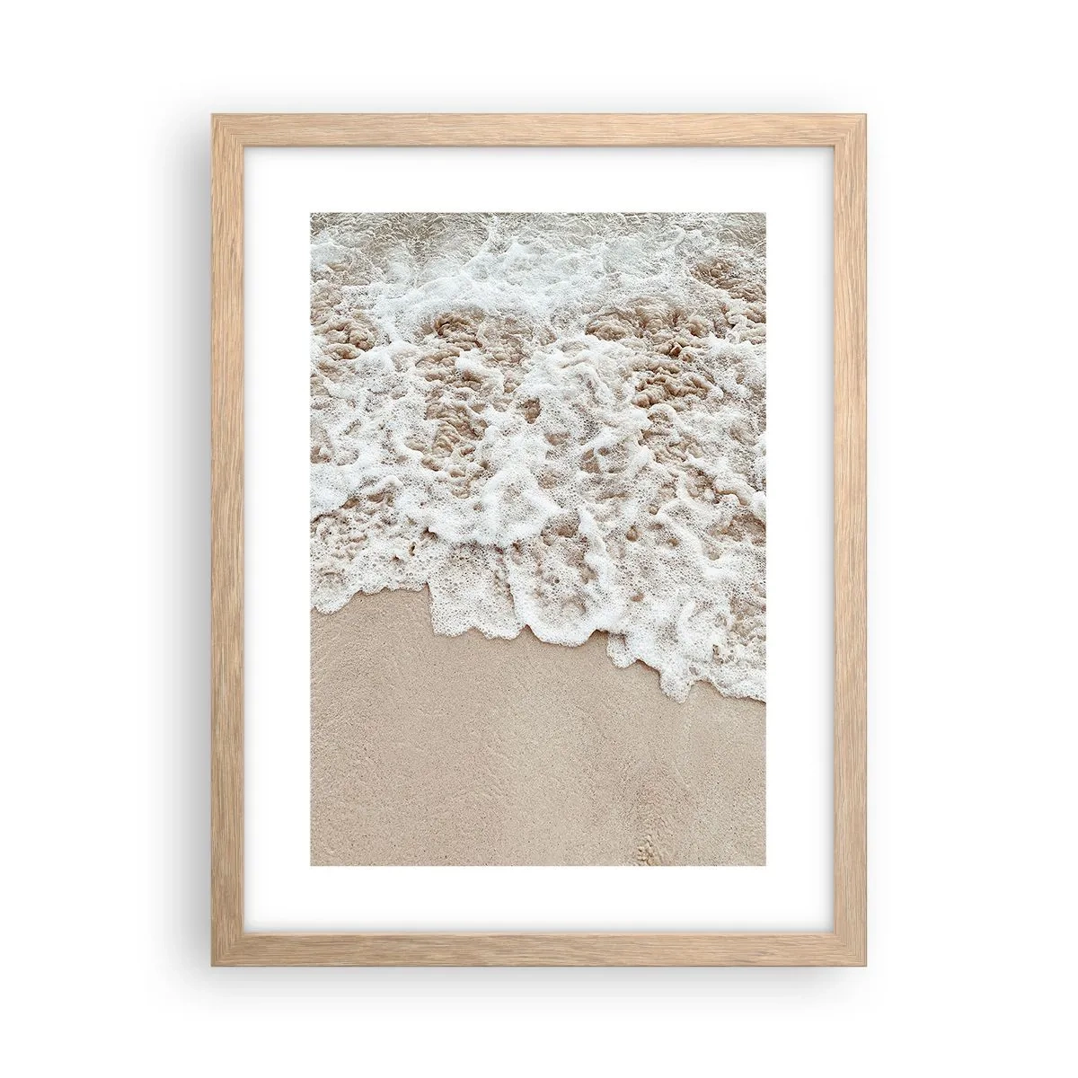 Plakat w ramie jasny dąb - Zaraz wracam - 30x40 cm