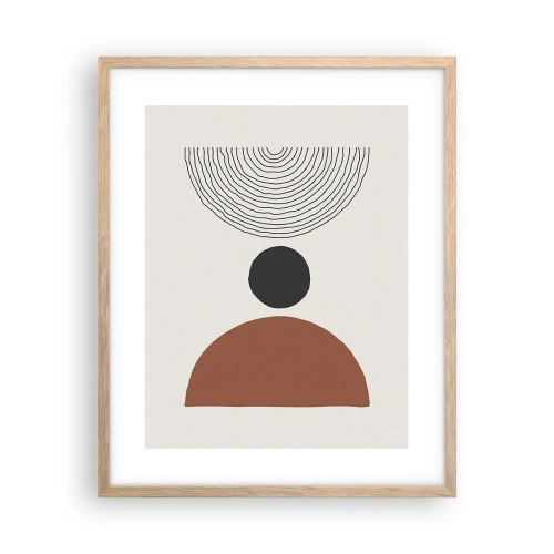 Plakat w ramie jasny dąb - W centrum uwagi - 40x50 cm