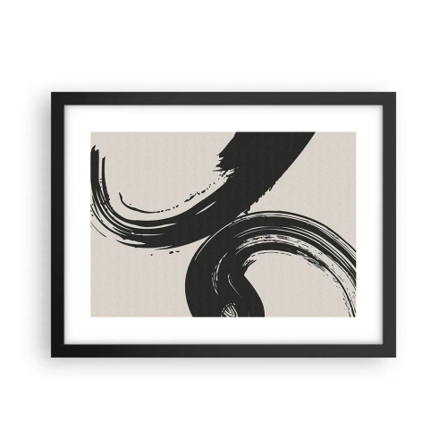 Plakat w czarnej ramie - Zamaszyście i koliście - 40x30 cm