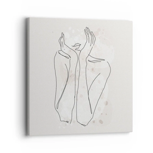 Obraz na płótnie - Rozmarzona chwila - 40x40 cm