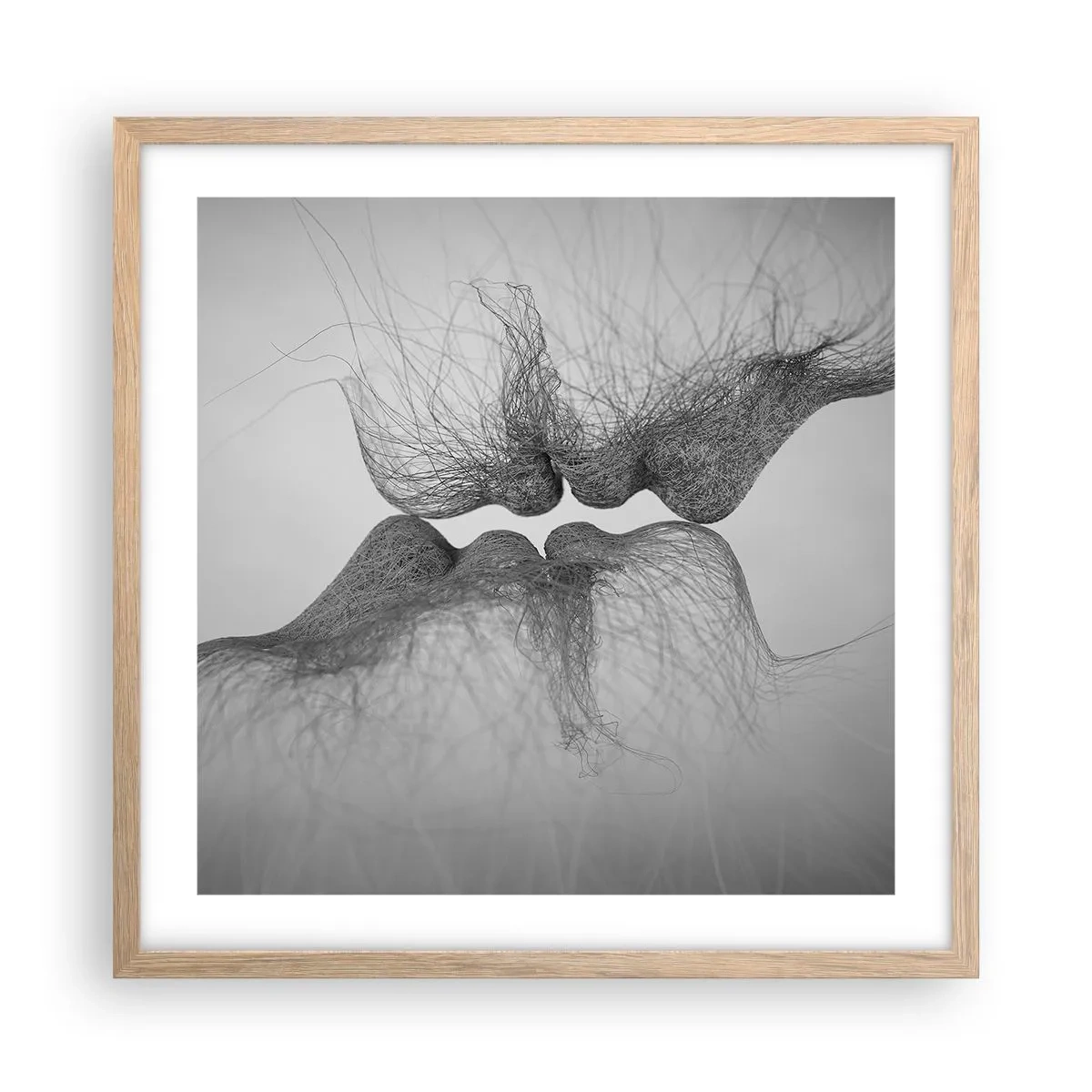 Plakat w ramie jasny dąb - Pocałunek wiatru - 50x50 cm