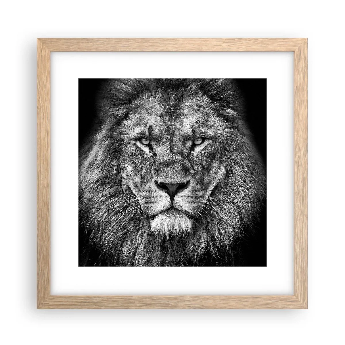 Plakat w ramie jasny dąb - W stroju koronacyjnym - 30x30 cm