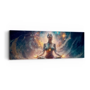 Obraz na płótnie - Przepływ dobrej energii - 90x30 cm