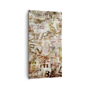 Obraz na płótnie - Zjednoliterzam paplomanię - 65x120 cm