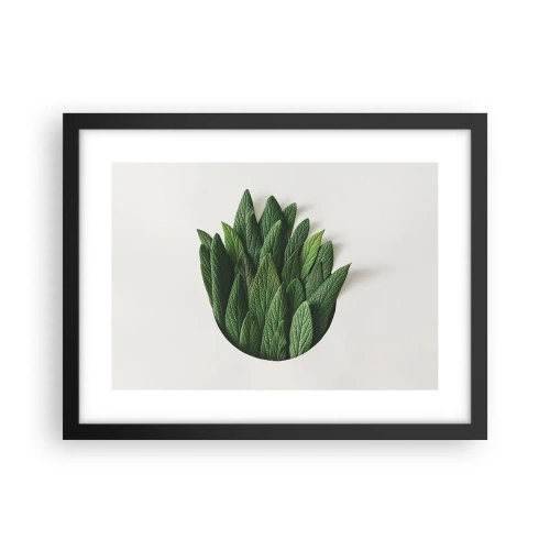 Plakat w czarnej ramie - Nieposkromiona ciekawość - 40x30 cm