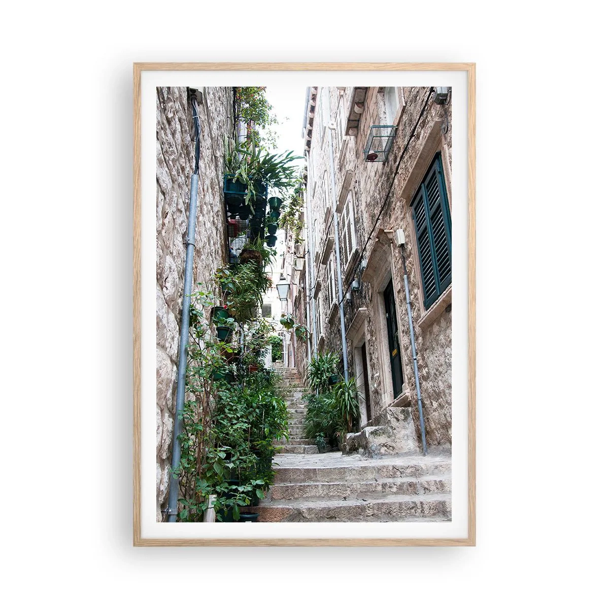 Plakat w ramie jasny dąb - Starego miasta czar - 70x100 cm
