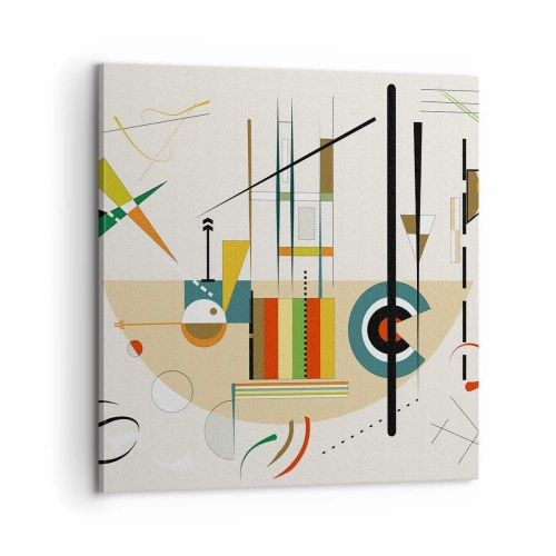 Obraz na płótnie - I świat się śmieje - 60x60 cm