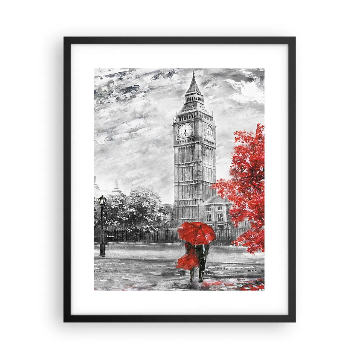 Plakat w czarnej ramie - Ekscytujący dzień - 40x50 cm