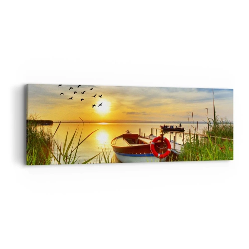 Obraz na płótnie - Kormorany odlatują już - 90x30 cm