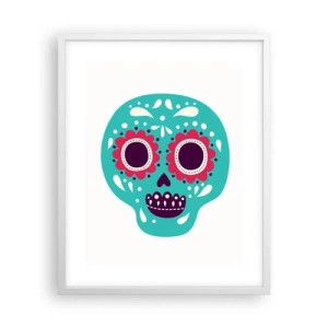 Plakat w białej ramie - Życie – zabawa aż do śmierci - 40x50 cm