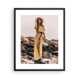 Plakat w czarnej ramie - Magia kamieni - 40x50 cm