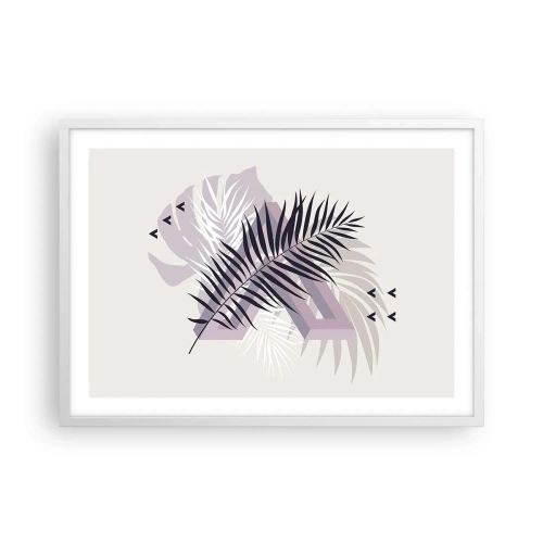 Plakat w białej ramie - Cień cienia - 70x50 cm