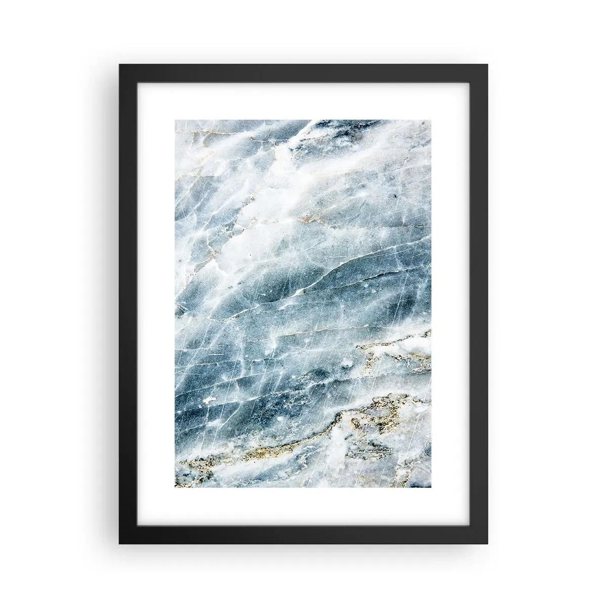 Plakat w czarnej ramie - Lodowy świat - 30x40 cm