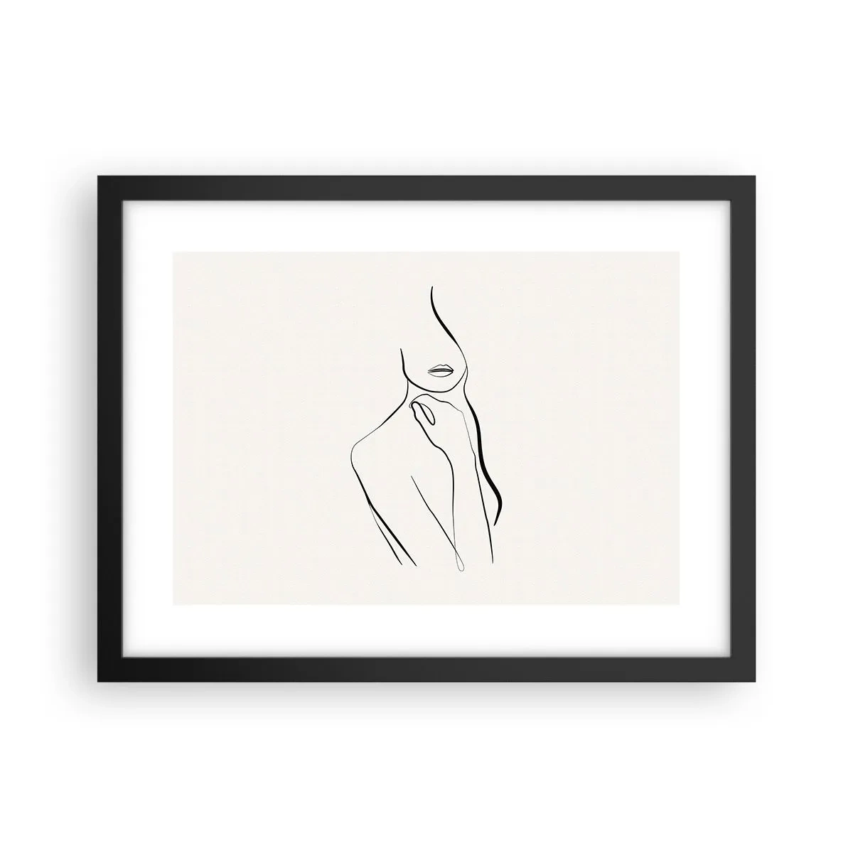 Plakat w czarnej ramie - Fala melancholii - 40x30 cm