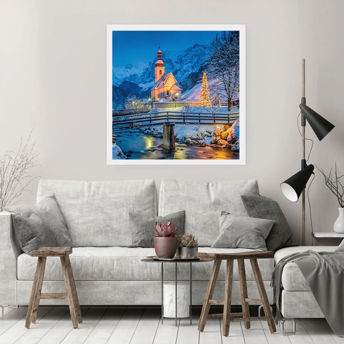 Plakat - Duch Świąt - 30x30 cm