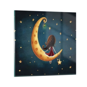 Obraz na szkle - Pewnego razu… - 40x40 cm