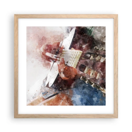 Plakat w ramie jasny dąb - I co o tym myślisz? - 40x40 cm