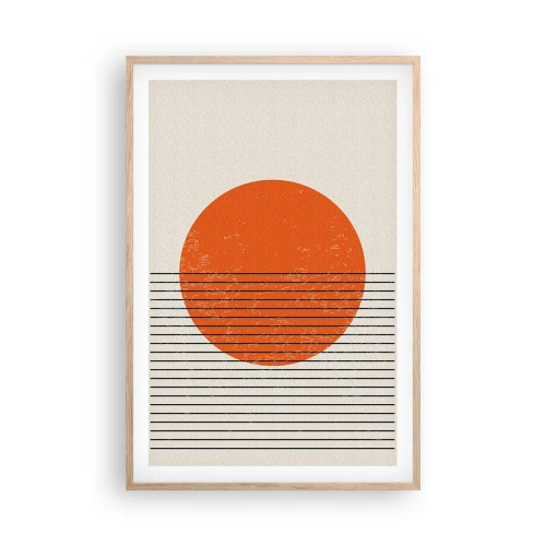 Plakat w ramie jasny dąb - Zawsze słońce - 61x91 cm