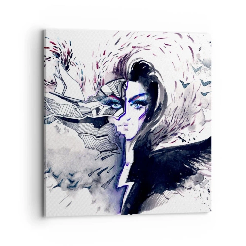 Obraz na płótnie - Demoniczna i piękna - 70x70 cm