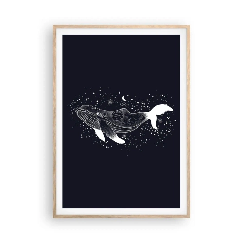 Plakat w ramie jasny dąb - W oceanie wszechświata - 70x100 cm