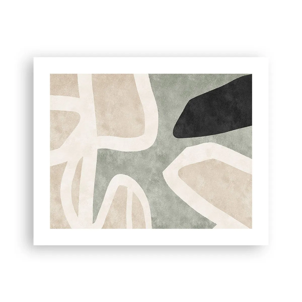 Plakat - Kompozycja z motywem czerni - 50x40 cm