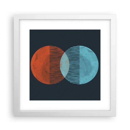 Plakat w białej ramie - Astronomiczna fantazja - 30x30 cm