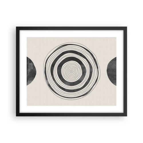 Plakat w czarnej ramie - Ważne to co pomiędzy - 50x40 cm