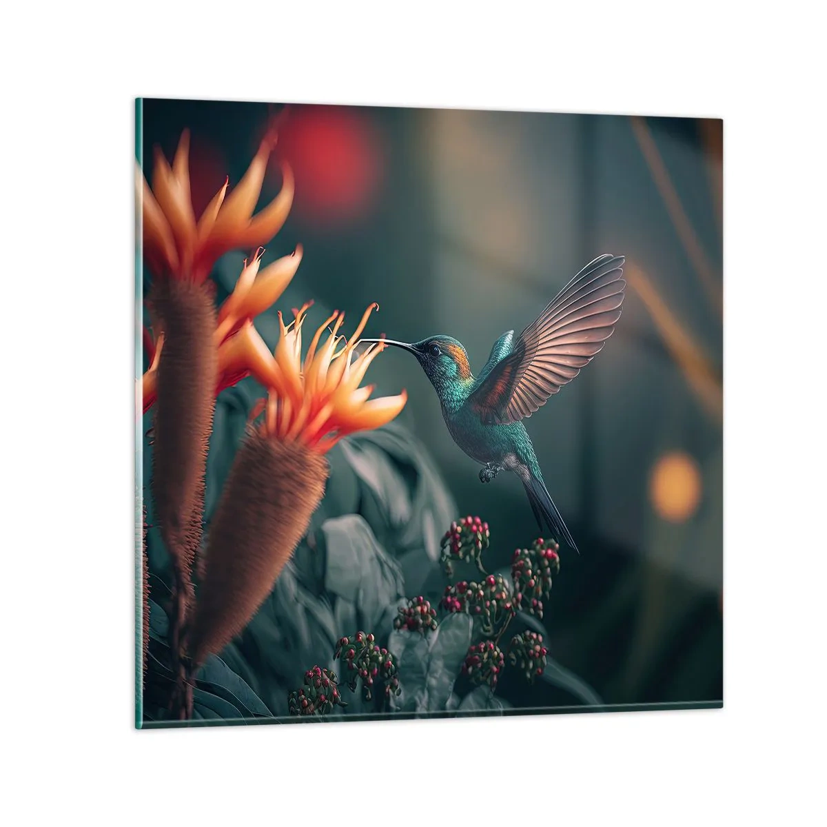 Obraz na szkle - naprawdę barwne życie - 60x60 cm