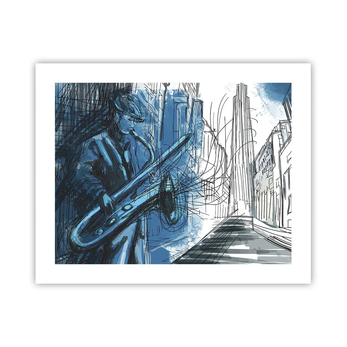 Plakat - Miejska rapsodia - 50x40 cm