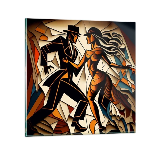 Obraz na szkle - Taniec pasji i namiętności - 30x30 cm