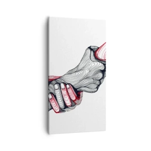 Obraz na płótnie - Jesteś w dobrych rękach - 55x100 cm