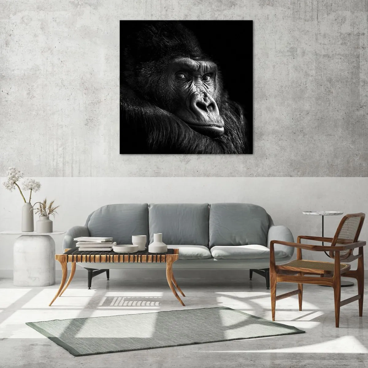 Obraz na szkle - I co się patrzysz? - 30x30 cm