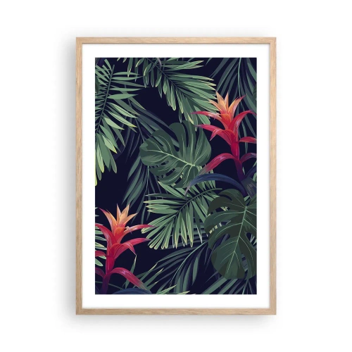 Plakat w ramie jasny dąb - Zapłonąć w zieleni - 50x70 cm