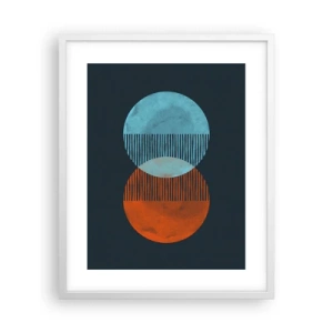 Plakat w białej ramie - Astronomiczna fantazja - 40x50 cm