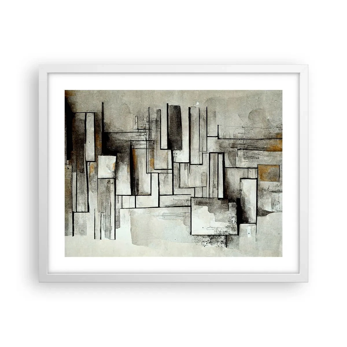 Plakat w białej ramie - Siła prostoty - 50x40 cm