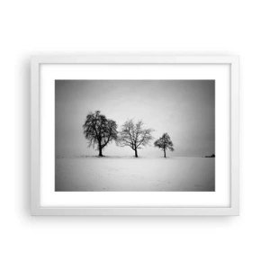 Plakat w białej ramie - O czym śnią? - 40x30 cm