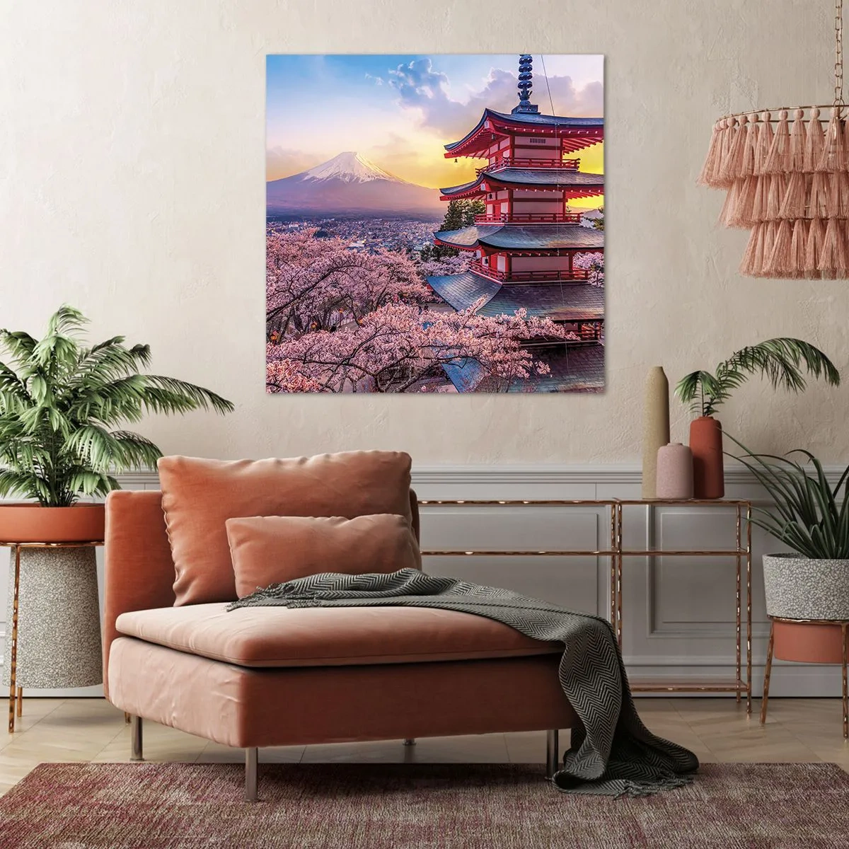 Obraz na płótnie - Esencja japońskiego ducha - 70x70 cm