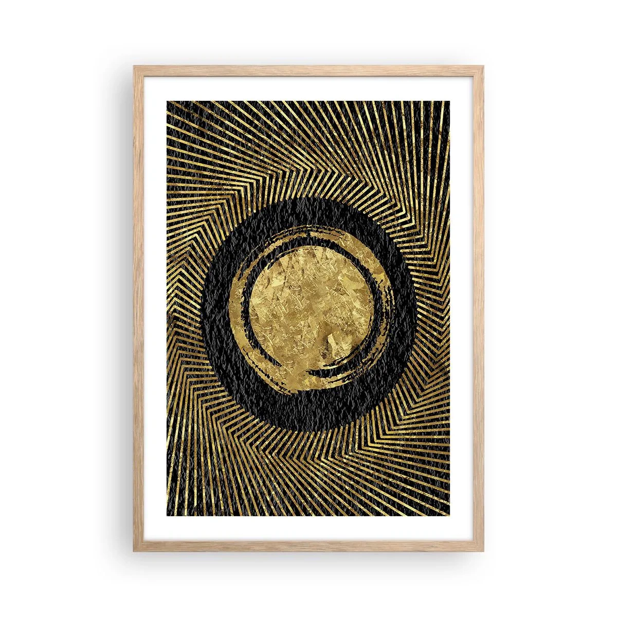 Plakat w ramie jasny dąb - Kompozycja glamour - 50x70 cm