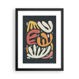 Plakat w czarnej ramie - Kompozycja – zaraz cię schwytam - 30x40 cm