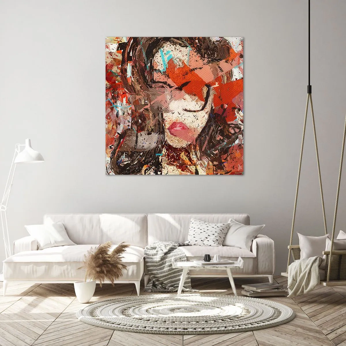 Obraz na płótnie - Naprawdę, jaka jesteś, nie wie nikt - 60x60 cm