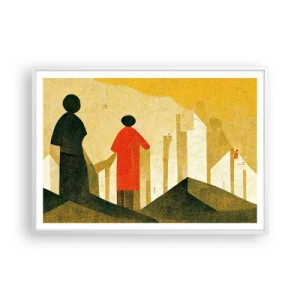 Plakat w białej ramie - Jeszcze daleka droga - 100x70 cm