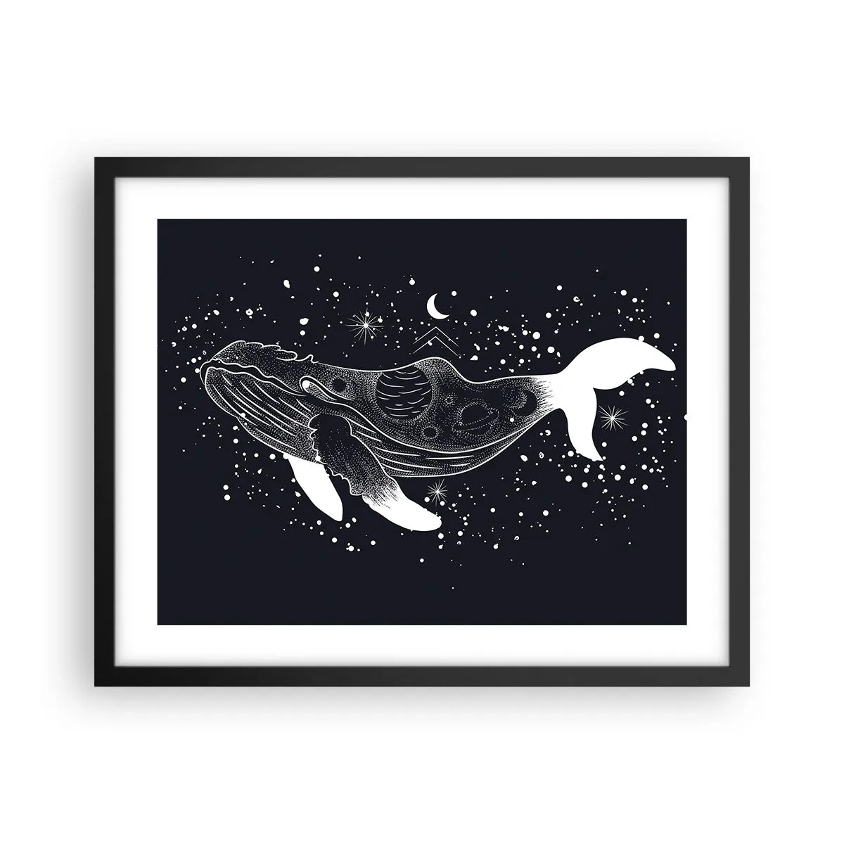 Plakat w czarnej ramie - W oceanie wszechświata - 50x40 cm