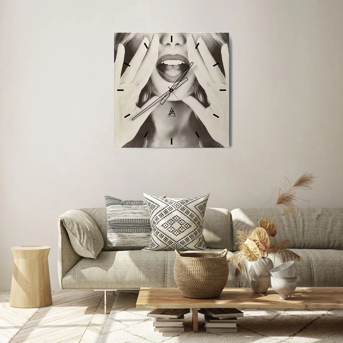 Zegar ścienny - Już idę! - 40x40 cm