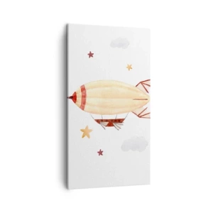 Obraz na płótnie - Powietrzny statek - 45x80 cm